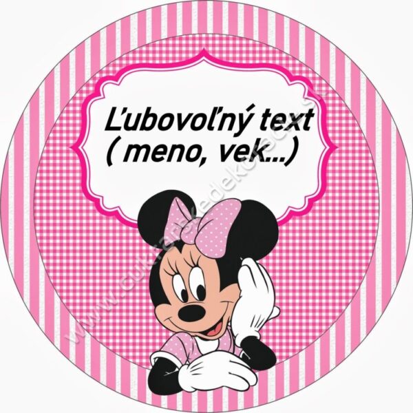 Fondánový obrázok s textom