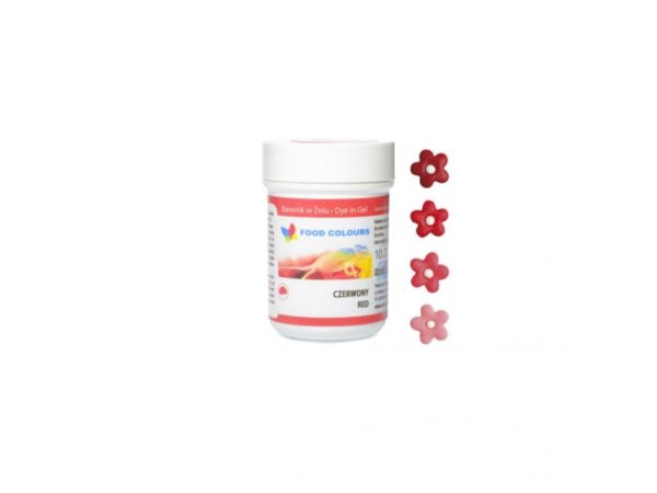 Gélová farba - červená 35 g