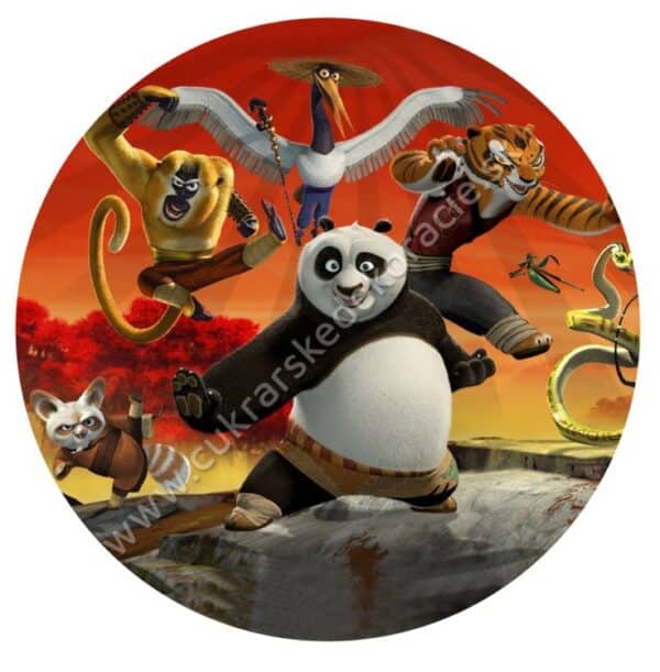 Fondánový obrázok - Kungu Panda