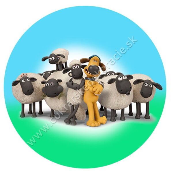 Fondánový obrázok - Ovečka Shaun