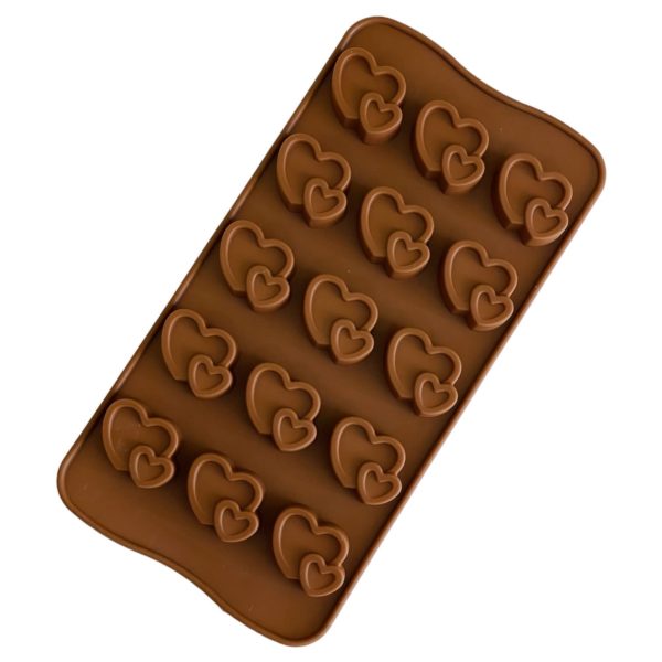 Silikónová forma - dvojsrdiečka