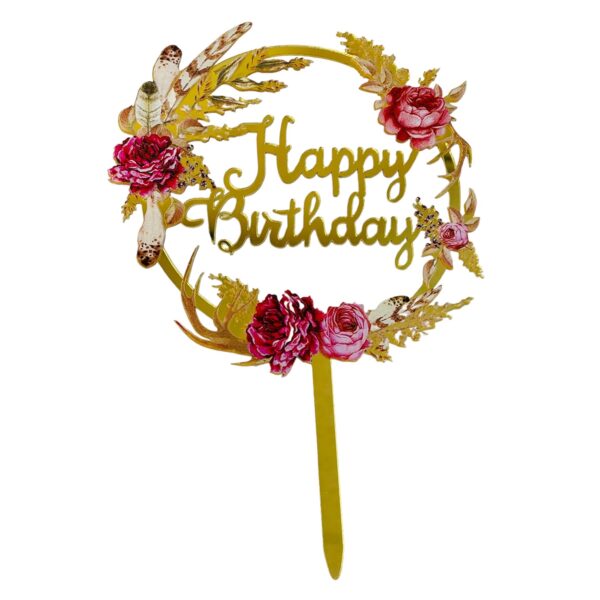 Akrylový zápich – Happy Birthday