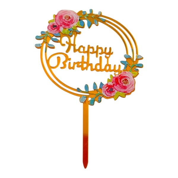 Akrylový zápich – Happy Birthday